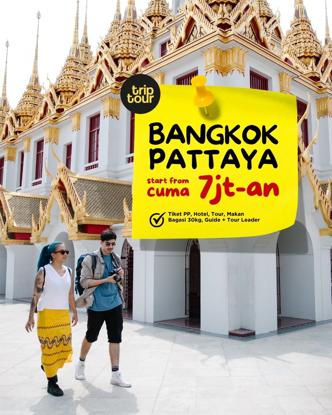  Asia Bangkok Pattaya 5 Days By GA