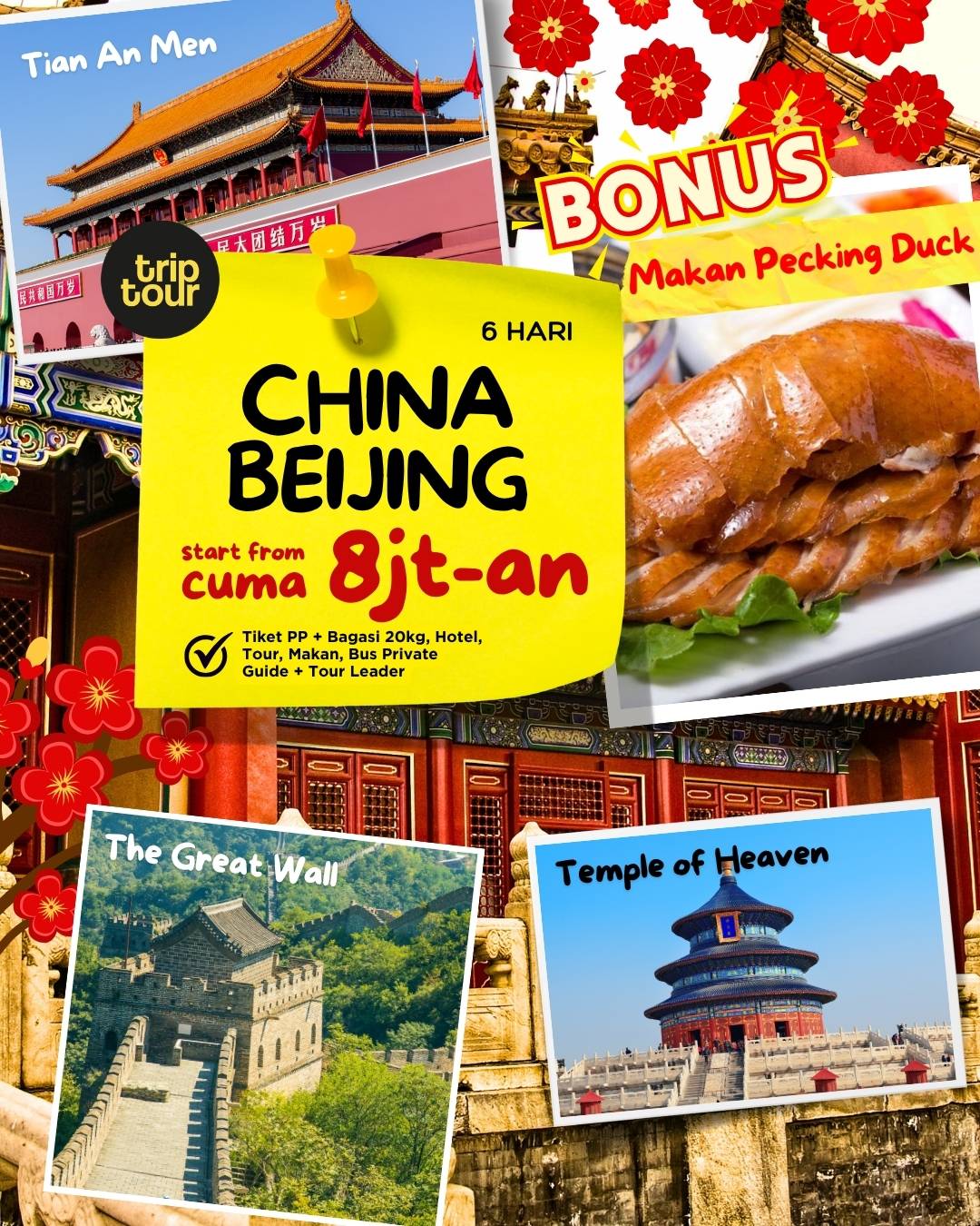 Trip To Beijing Asia China 6 Days By BI